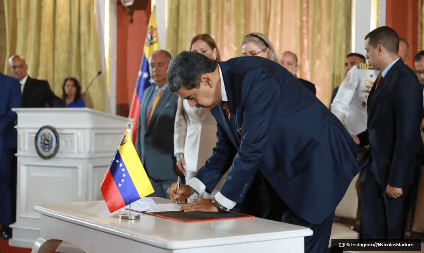 Maduro sanciona lei que preve provincia de Essequiba na Venezuela © Instagram @NicolasMaduro O Diário de Notícias do País!