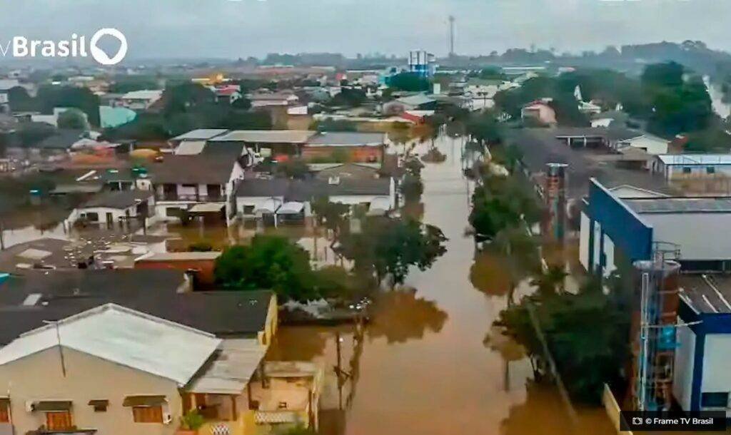 Eldorado do Sul RS tem 75 dos moradores desalojados pelas enchentes © Frame TV Brasil O Diário de Notícias do País!