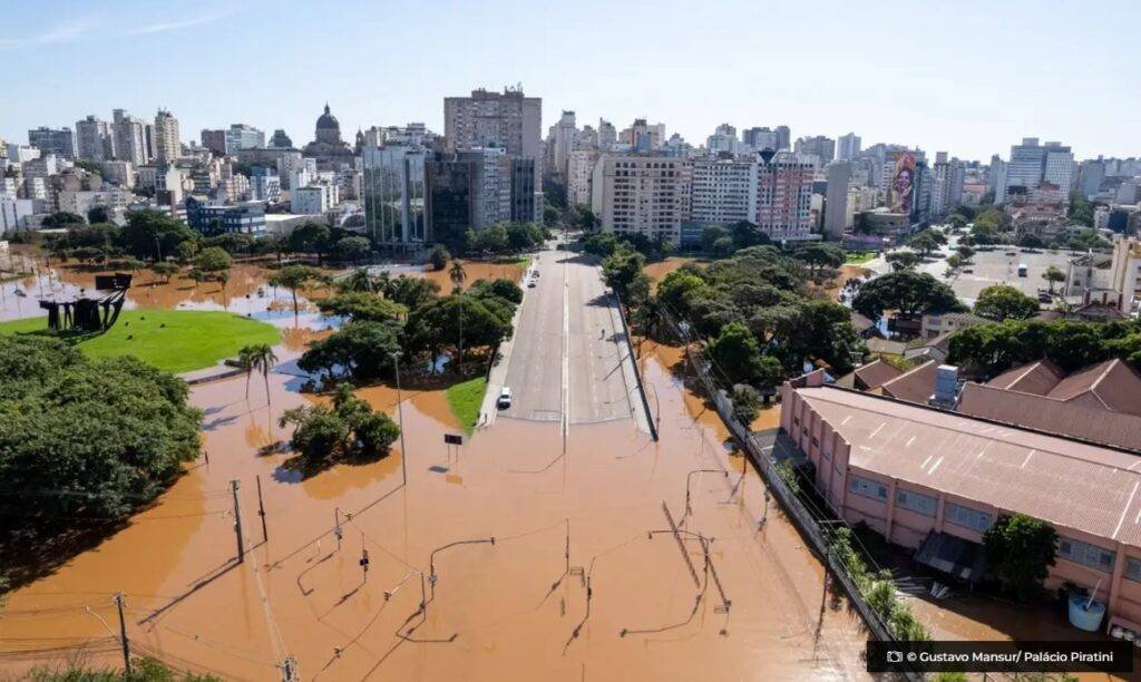 Nivel do Guaiba sobe 41 centimetros em apenas 24 horas © Gustavo Mansur Palacio Piratini O Diário de Notícias do País!