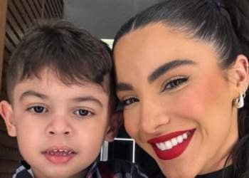 Gabriela Versiani encantou o namorado o cantor Murilo Huff ao postar um video com Leo de 4 anos filho do artista com a cantora Marilia Mendonca © Reproducao I Via Instagram O Diário de Notícias do País!