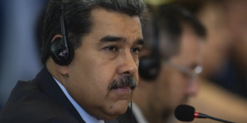 O presidente da Venezuela, Nicolás Maduro, durante reunião com presidentes de países da América do Sul, no Palácio do Itamaraty. © Marcelo Camargo I Via Agência Brasil