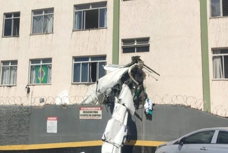Acidente com avião bimotor deixa mortos em prédio de Belo Horizonte