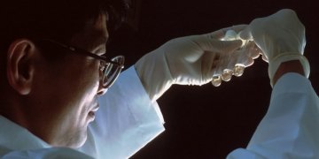 person in brown long sleeve shirt wearing silver framed eyeglasses