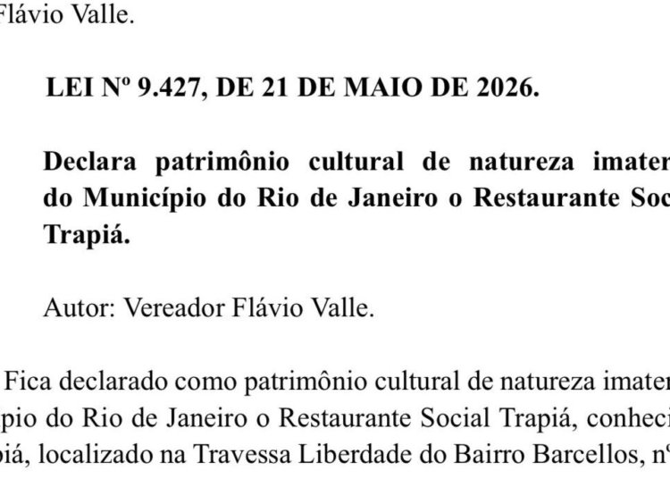 Restaurante Trapiá, na Rocinha, é declarado patrimônio cultural do Rio