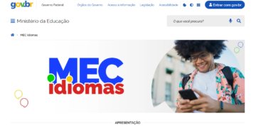MEC lança plataforma gratuita com 800 aulas de inglês e espanhol para estudantes