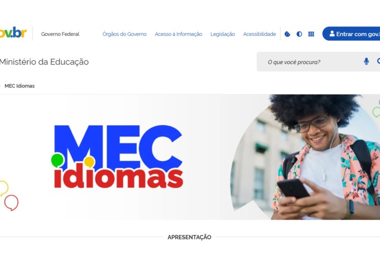 MEC lança plataforma gratuita com 800 aulas de inglês e espanhol para estudantes