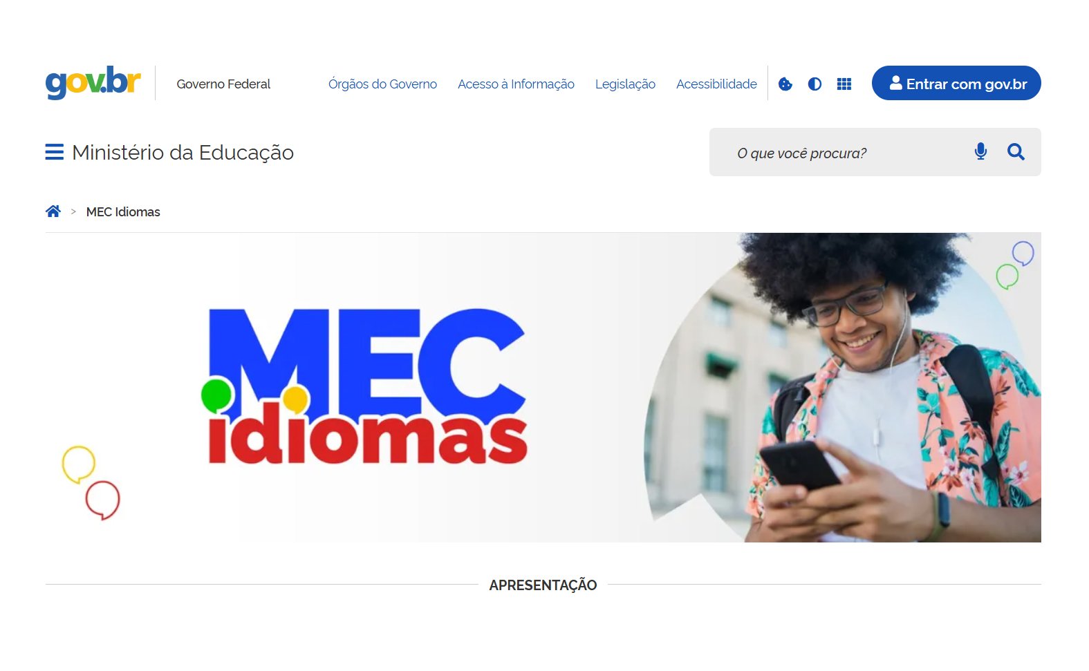 MEC lança plataforma gratuita com 800 aulas de inglês e espanhol para estudantes