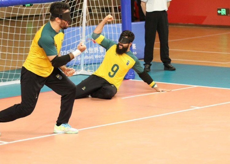 Seleção masculina de goalball atropela Ucrânia e fica perto de vaga para Los Angeles