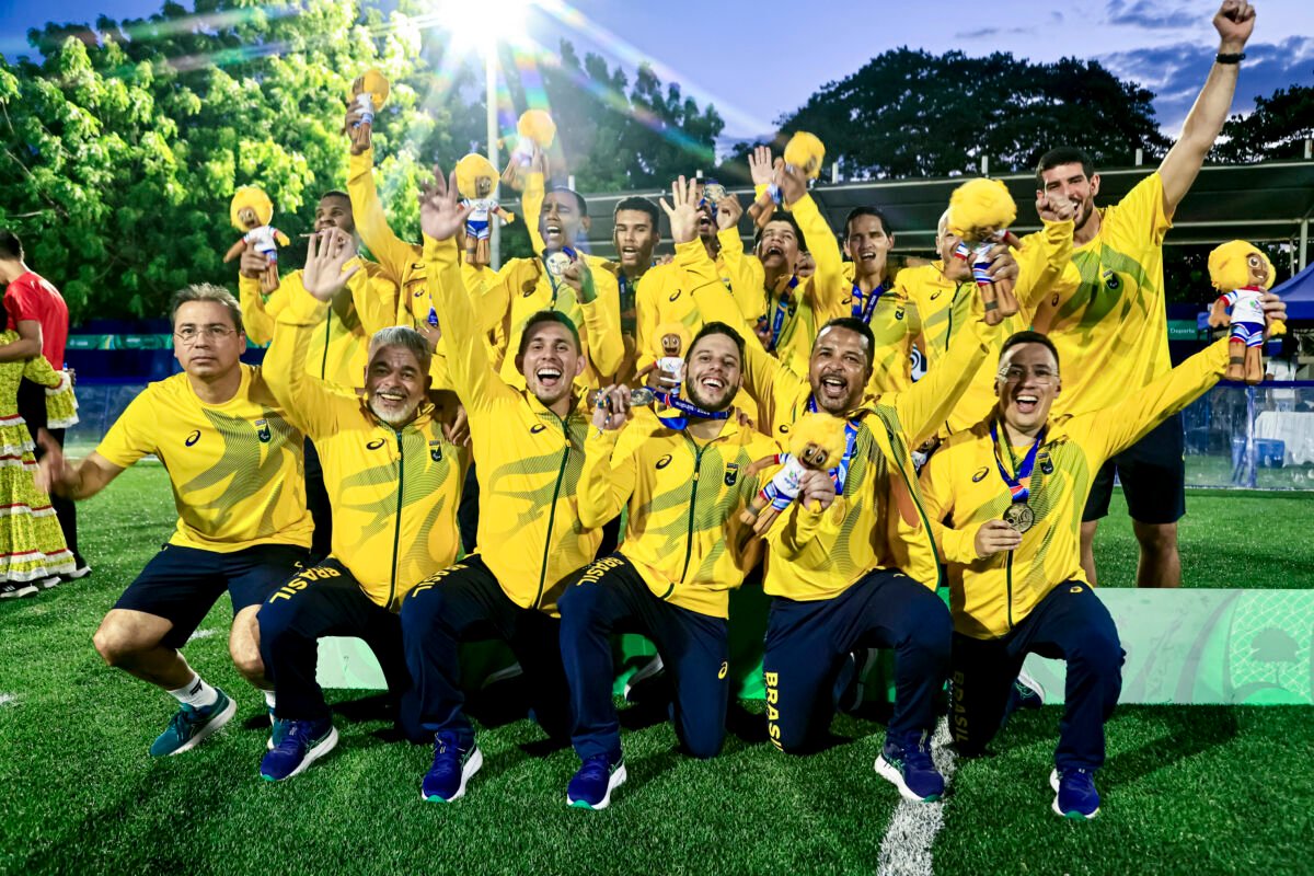 Brasil bate Argentina no futebol de cegos e domina quadro dos Jogos Parasul-Americanos