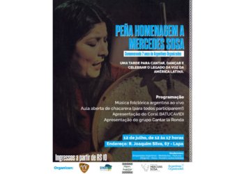 Mercedes Sosa é homenageada no Rio de Janeiro em celebração que une folclore e resistência