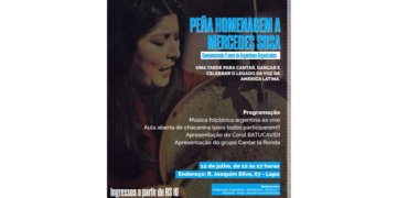 Mercedes Sosa é homenageada no Rio de Janeiro em celebração que une folclore e resistência
