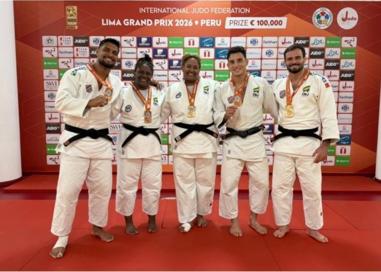 Brasil conquista o topo do quadro de medalhas no Grand Prix de judô realizado em Lima