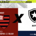 Flamengo e Botafogo se enfrentam neste domingo pelo Brasileirão no Maracanã