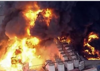 Incêndio em fábrica de produtos químicos em Itaquaquecetuba é controlado após 33 horas