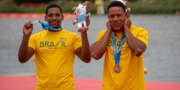 Jacky Godmann e Gabriel Nascimento garantem prata no Mundial de Canoagem em Samarcanda