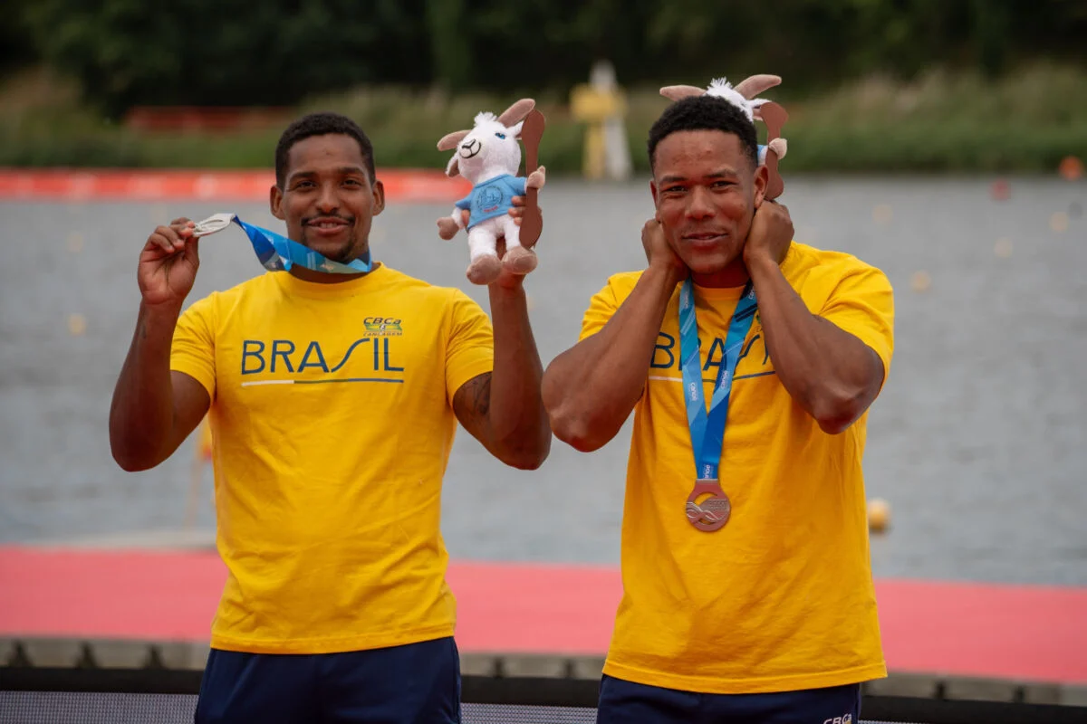 Jacky Godmann e Gabriel Nascimento garantem prata no Mundial de Canoagem em Samarcanda
