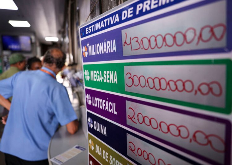 Mega-Sena atinge R$ 45 milhões após concurso sem acertadores da faixa principal