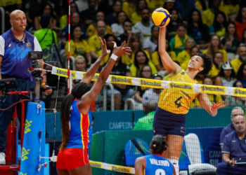 Brasil mantém invencibilidade no Sul-Americano de vôlei ao superar a Colômbia no Rio