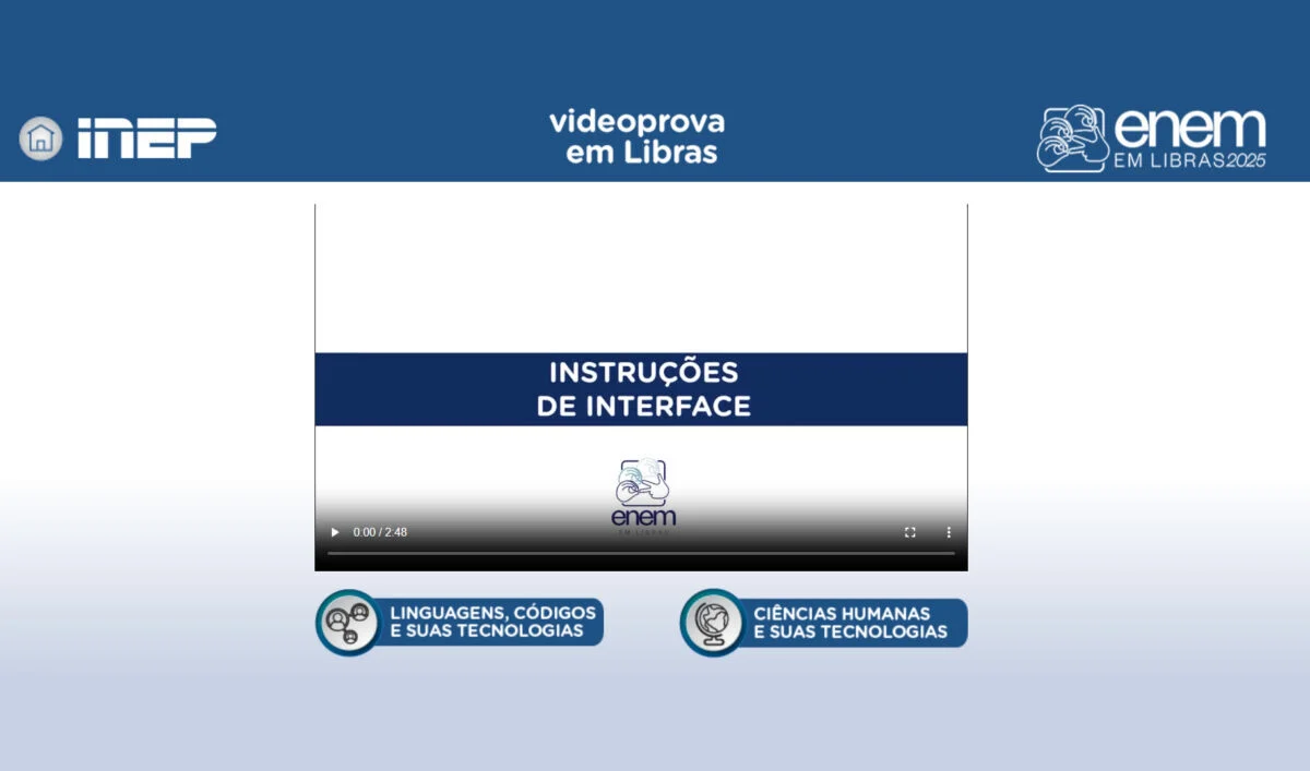 Plataforma Enem Libras recebe provas de 2017 a 2025 para auxiliar candidatos surdos
