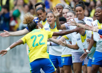 Brasil domina Argentina no Beira-Rio em amistoso preparatório para a Copa do Mundo de 2027