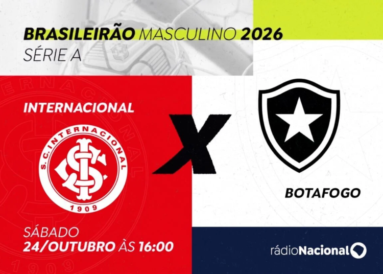 Internacional e Botafogo se enfrentam neste sábado pelo Campeonato Brasileiro